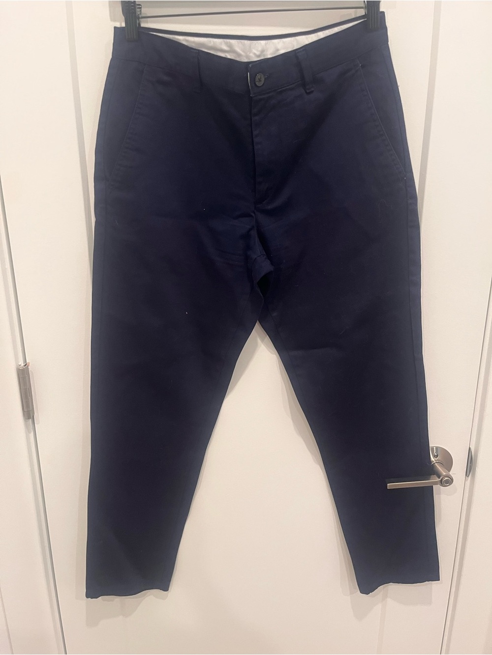 Zara Mens Dark Blue Ankle Dress Pants (Size 30)
